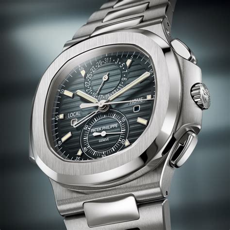 patek philippe nautilus travel time chronograph prix|patek philippe nautilus flyback chronograph.